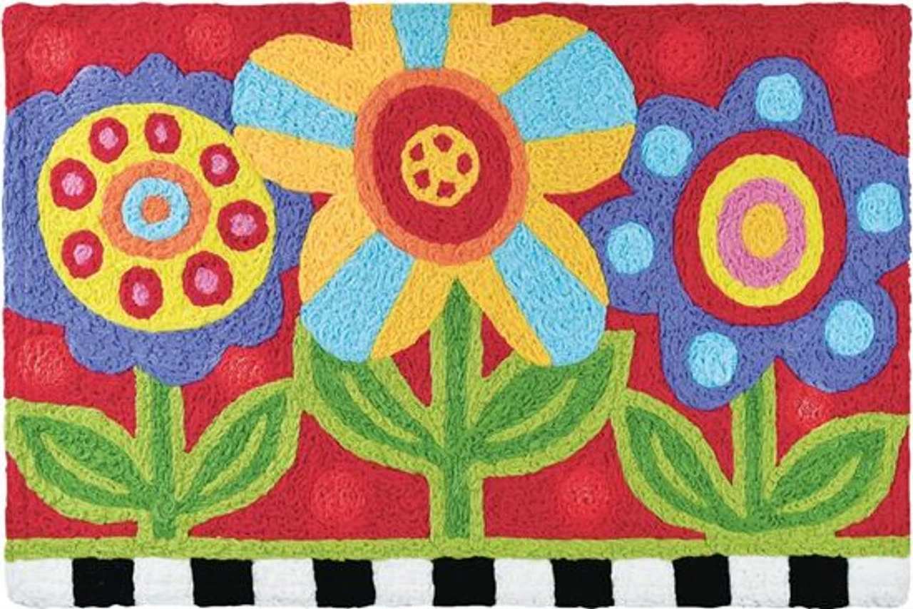Pop Art Garden Jellybean Rug 20" X 30" 1 Pop Art Garden Jellybean Rug 20" X 30"