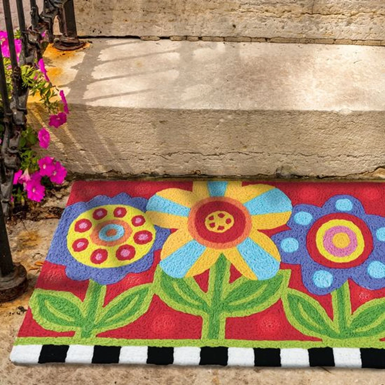 Pop Art Garden Jellybean Rug 20" X 30" 2 Pop Art Garden Jellybean Rug 20" X 30" - Image 2