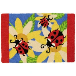 Jellybean Rug Ladybugs And Yellow Sunflowers