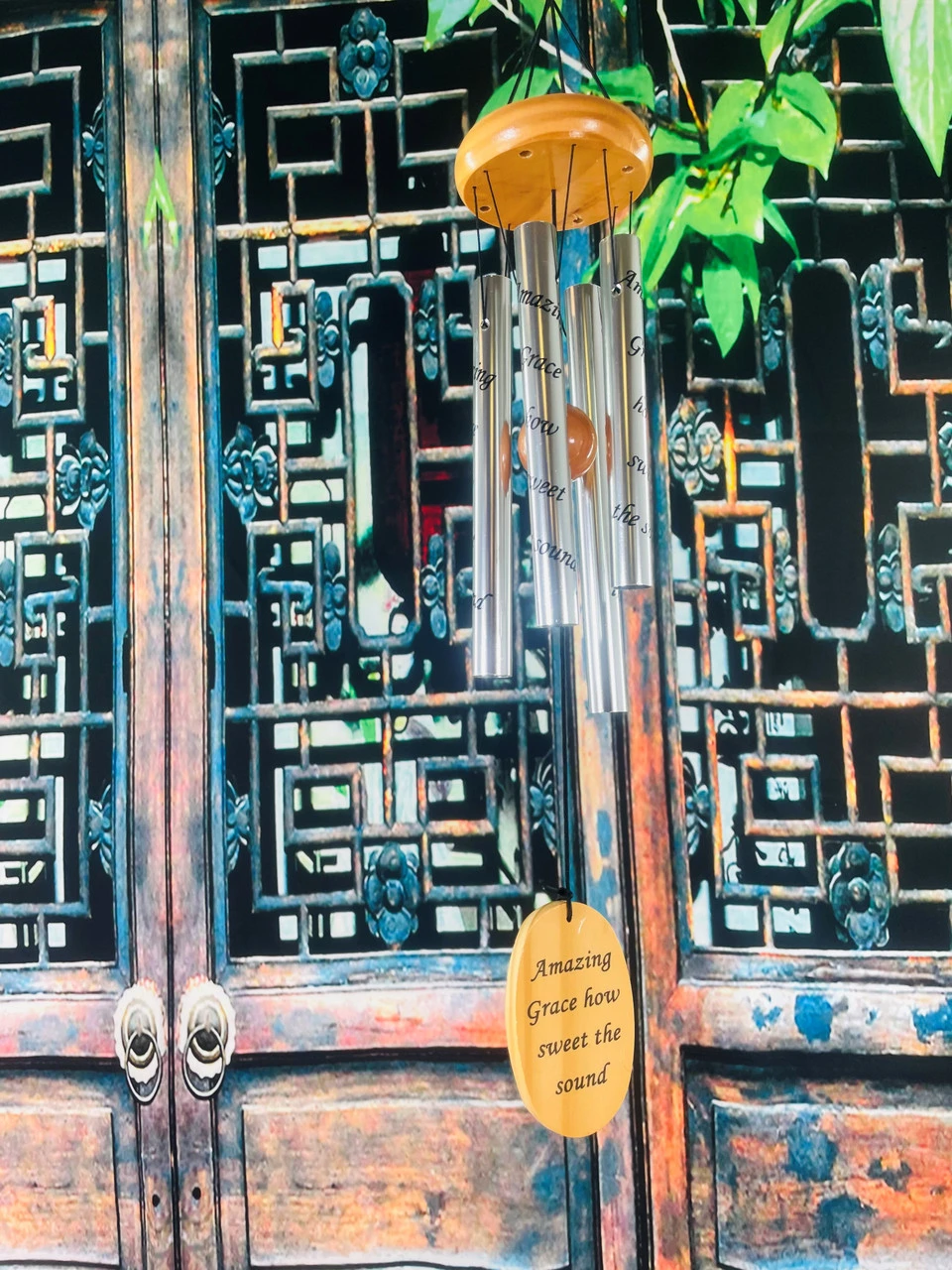 Amazing Grace Sentiment Wind Chime 22" 5 Amazing Grace Sentiment Wind Chime 22" - Image 5