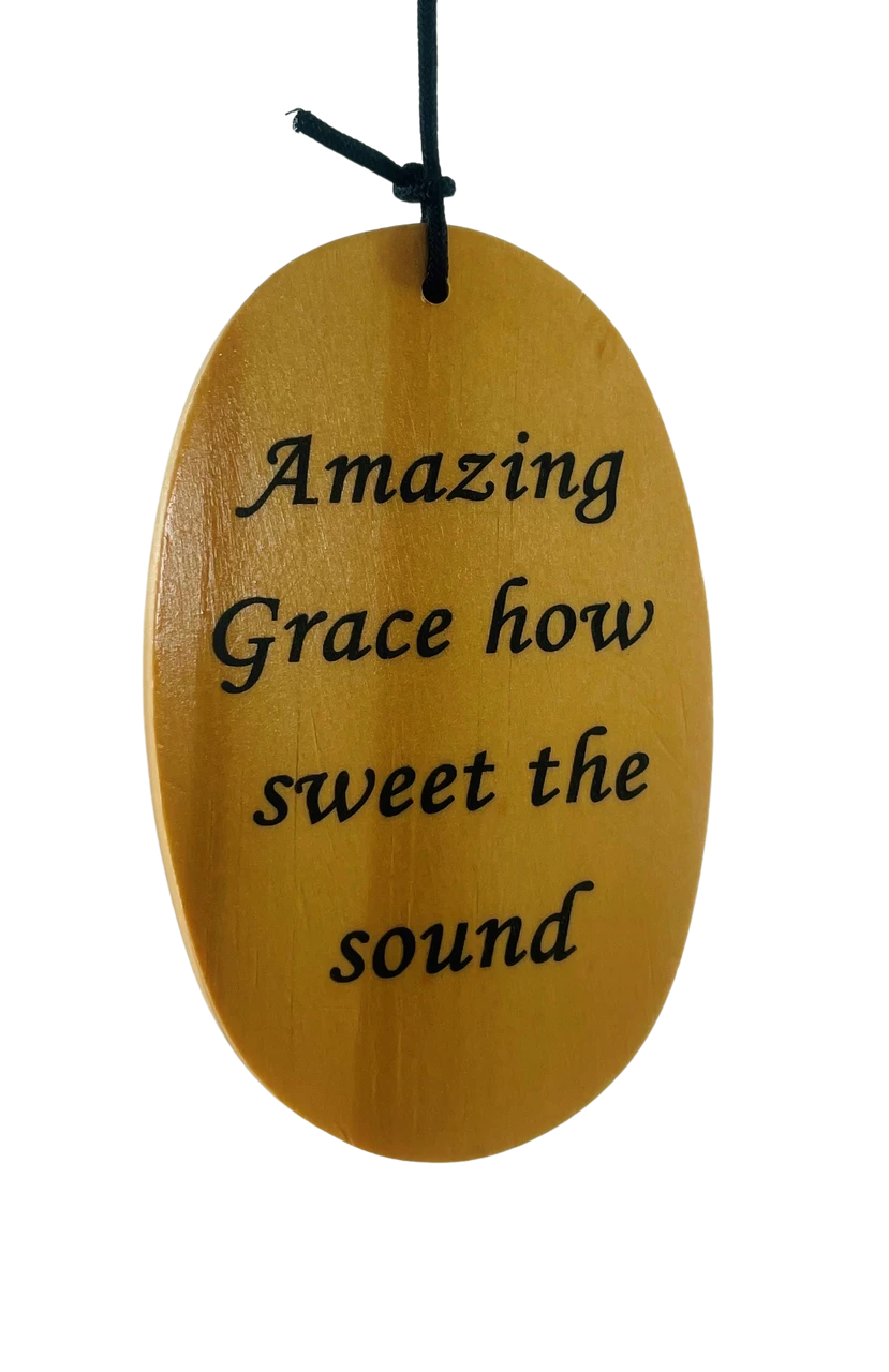 Amazing Grace Sentiment Wind Chime 22" 3 Amazing Grace Sentiment Wind Chime 22" - Image 3