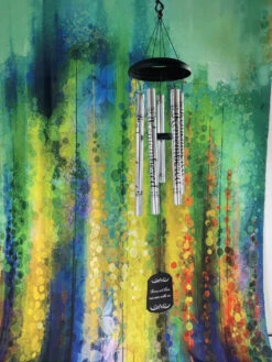 Remembered Sentiment Wind Chime Black And Silver -Chirst Seasonal Home Store 13992LK Main Lifestyle 66969.1646067704