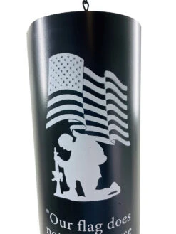 Soldier Memorial Wind Bell Chime -Chirst Seasonal Home Store 14326LK 3 on White 18813.1679672348