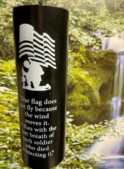 Soldier Memorial Wind Bell Chime -Chirst Seasonal Home Store 14326LK Lifestyle 07698.1679672348