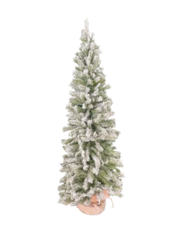 Vienna Slim Artificial Flocked Tree 4Ft Unlit