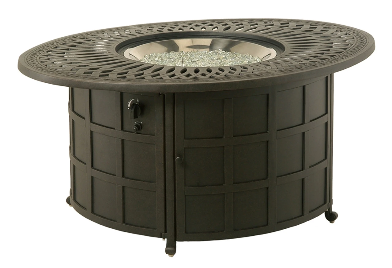 Hanamint Mayfair Outdoor 39" X 52" Enclosed Oval Gas Fire Pit 1 Hanamint Mayfair Outdoor 39" X 52" Enclosed Oval Gas Fire Pit