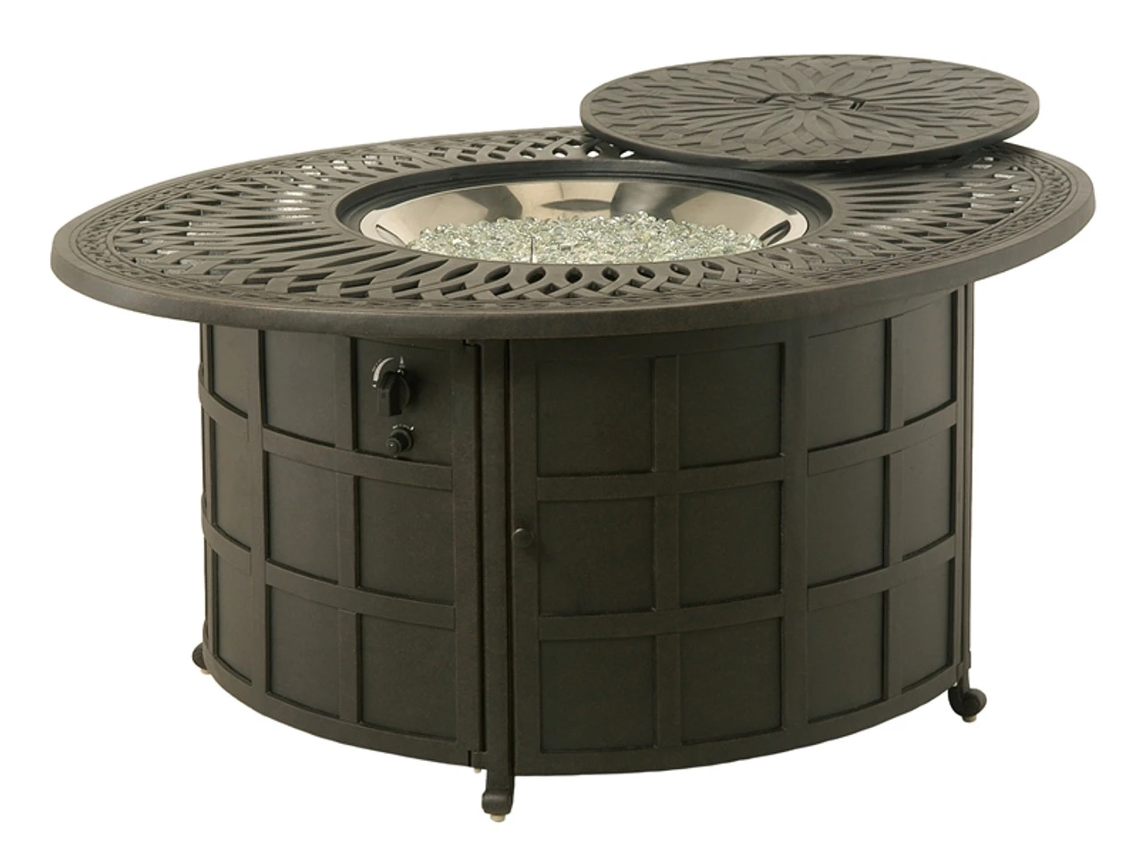 Hanamint Mayfair Outdoor 39" X 52" Enclosed Oval Gas Fire Pit 2 Hanamint Mayfair Outdoor 39" X 52" Enclosed Oval Gas Fire Pit - Image 2