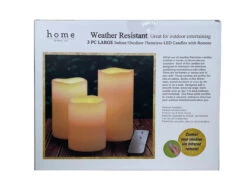 Flameless LED Candles With Remote 3 PC Set Ivory 11 Flameless LED Candles With Remote 3 PC Set Ivory -Chirst Seasonal Home Store 22130 4 40603.1620147342