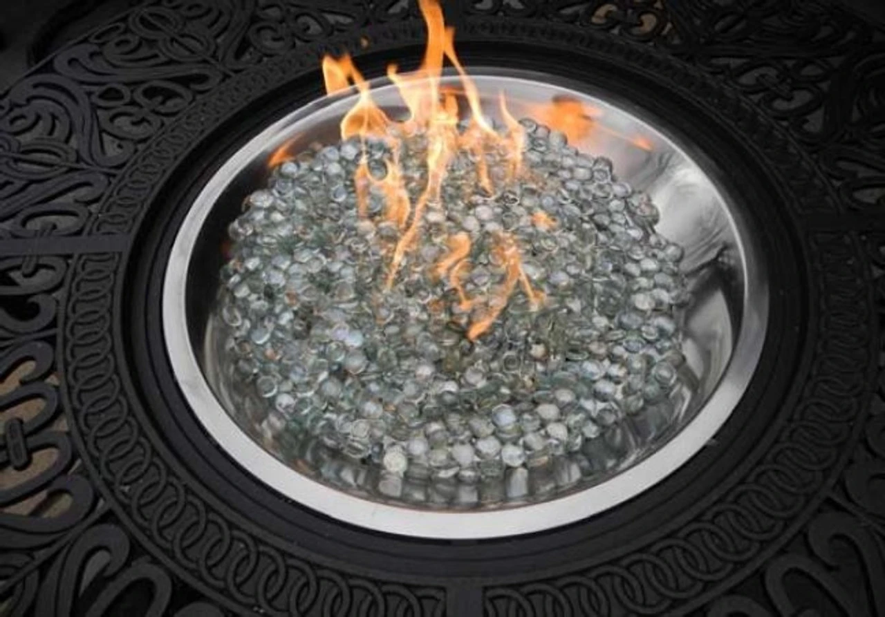 Hanamint Sherwood Outdoor Hexagonal Enclosed Gas Fire Pit Table 2 Hanamint Sherwood Outdoor Hexagonal Enclosed Gas Fire Pit Table - Image 2