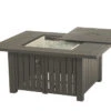 Hanamint Sherwood Outdoor 39" X 56" Rectangular Enclosed Gas Fire Pit Table