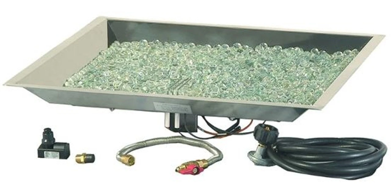 Hanamint Sherwood Outdoor 39" X 56" Rectangular Enclosed Gas Fire Pit Table 2 Hanamint Sherwood Outdoor 39" X 56" Rectangular Enclosed Gas Fire Pit Table - Image 2