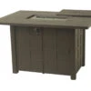 Hanamint Sherwood Outdoor 47" X 64" Rectangular Enclosed Counter Height Gas Fire Pit Table
