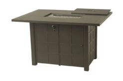 Hanamint Sherwood Outdoor 47" X 64" Rectangular Enclosed Counter Height Gas Fire Pit Table