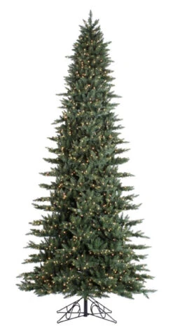 15' Slim Calgary Prelit Artificial Christmas Tree