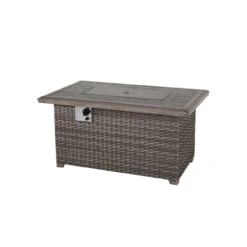 Tenaya Rectangular Gas Fire Pit Chat Height