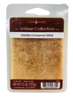 Candle Warmers Artisan Soy Wax Melt Vanilla Cinnamon Set Of 4
