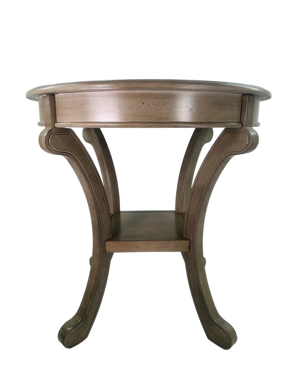 Accent Table 26" Round Cape Cod Grey 2 Accent Table 26" Round Cape Cod Grey - Image 2
