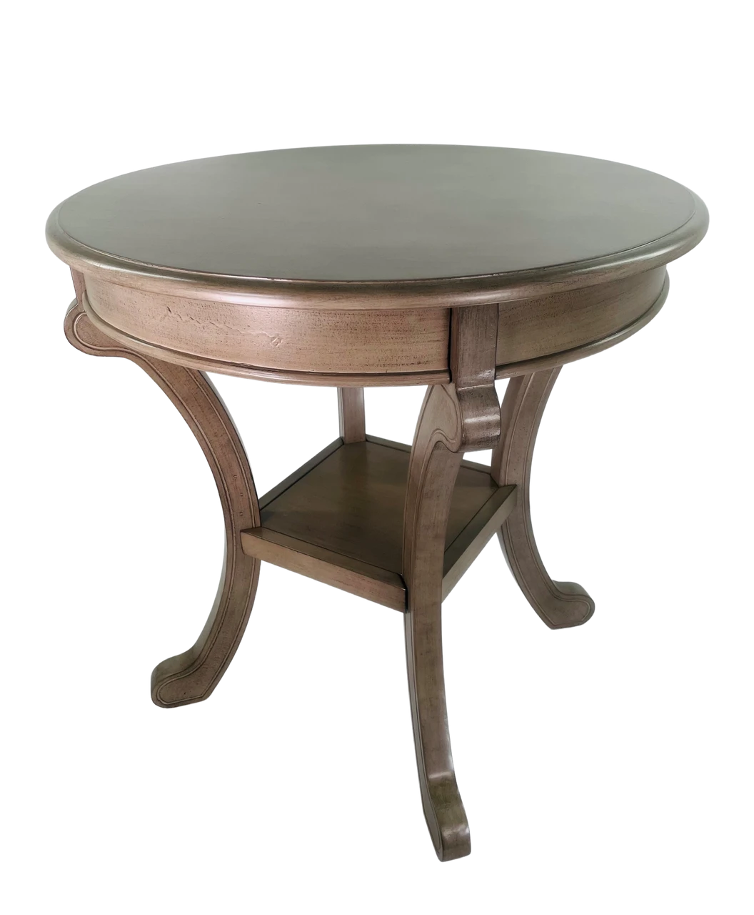 Accent Table 26" Round Cape Cod Grey 3 Accent Table 26" Round Cape Cod Grey - Image 3