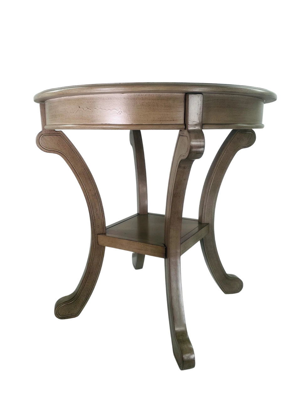 Accent Table 26" Round Cape Cod Grey 1 Accent Table 26" Round Cape Cod Grey