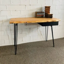 Wood And Steel Writing Desk -Chirst Seasonal Home Store 53413 Lifestyle 3 17552.1616791814