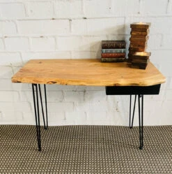 Wood And Steel Writing Desk -Chirst Seasonal Home Store 53413 Lifetyle Facing 04900.1616791816