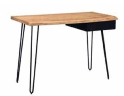 Wood And Steel Writing Desk