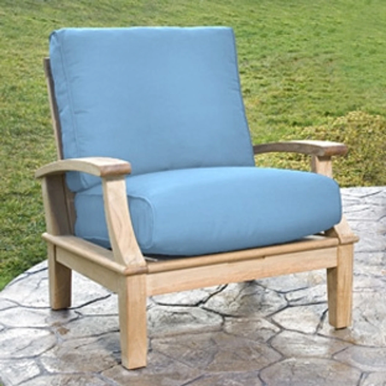 Sunbrella Canvas Air Blue Fabric 2 Sunbrella Canvas Air Blue Fabric - Image 2