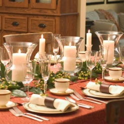 Root Unscented Timberline Collenettes Dinner Candles, 7-Inch Tall, Box Of 4, Ivory -Chirst Seasonal Home Store 59717AI 4 41319.1696356369