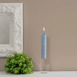 Root Candles Timberline Collenette 4-Count Unscented Dinner Candles, 7-Inch, Williamsburg Blue -Chirst Seasonal Home Store 597433AI 3 72856.1696357630