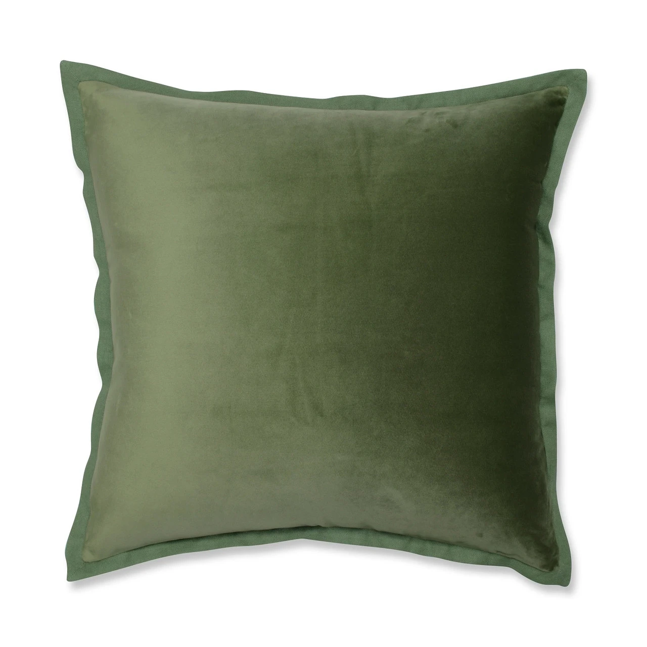 Indoor Velvet Flange Loden Green 18-Inch Throw Pillow 1 Indoor Velvet Flange Loden Green 18-Inch Throw Pillow