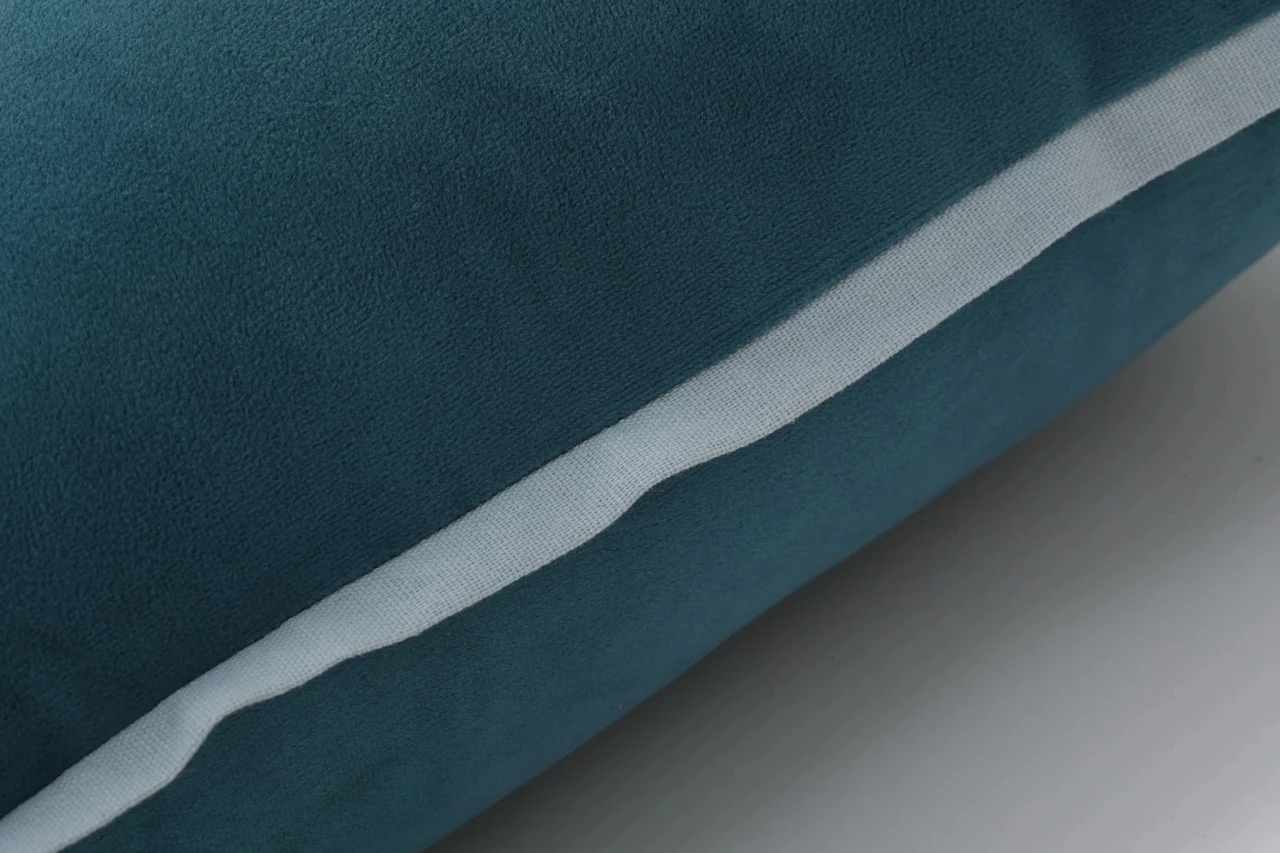 Indoor Velvet Flange Peacock Teal 18-Inch Throw Pillow 5 Indoor Velvet Flange Peacock Teal 18-Inch Throw Pillow - Image 5