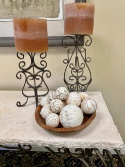 Mixed Texture Orbs Carton Large 15pc Natural -Chirst Seasonal Home Store 62330 4 05806.1675718119