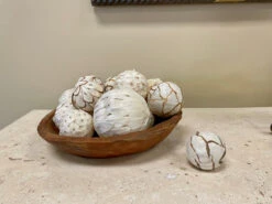 Mixed Texture Orbs Carton Large 15pc Natural -Chirst Seasonal Home Store 62330 5 92589.1675718119