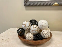 Mixed Texture Orbs Carton Large 15pc Black -Chirst Seasonal Home Store 62331 4 69393.1675718396