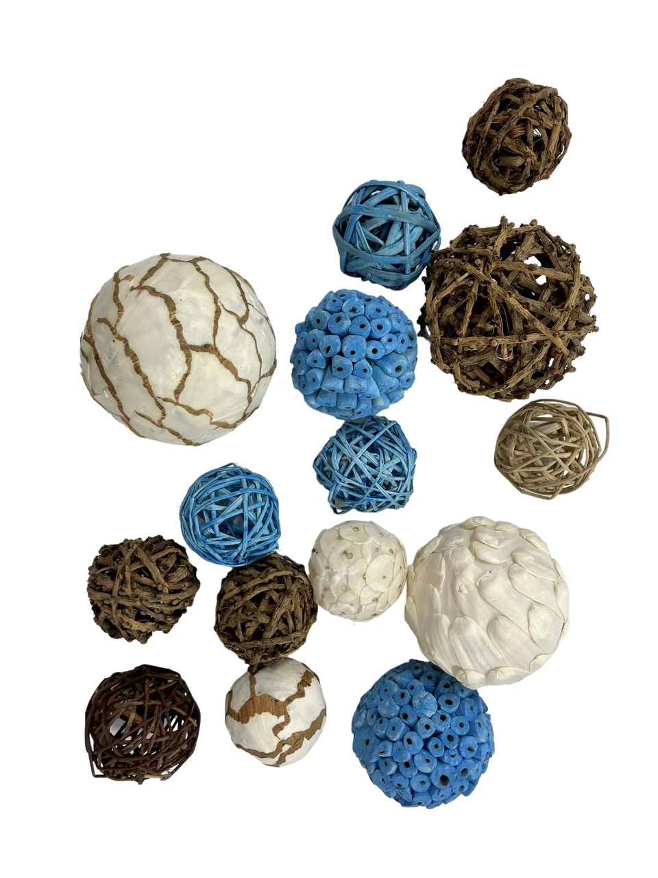 Mixed Texture Orbs Carton Large 15pc Blue 2 Mixed Texture Orbs Carton Large 15pc Blue - Image 2