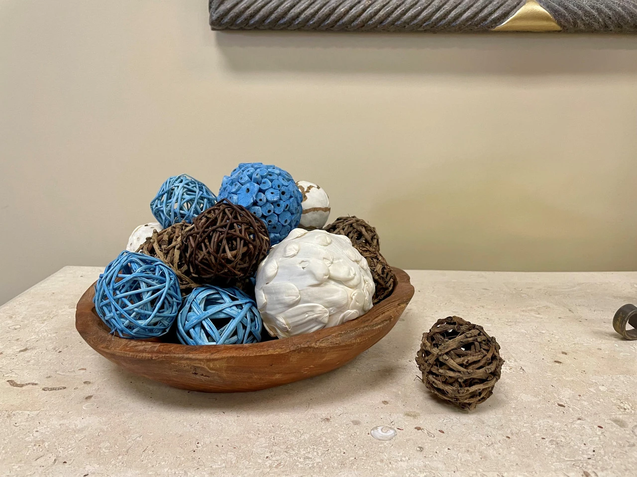 Mixed Texture Orbs Carton Large 15pc Blue 5 Mixed Texture Orbs Carton Large 15pc Blue - Image 5