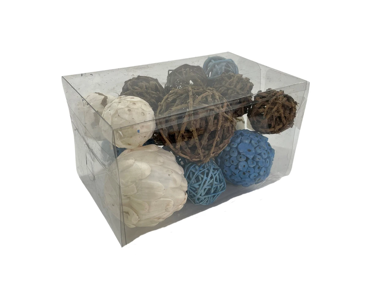 Mixed Texture Orbs Carton Large 15pc Blue 1 Mixed Texture Orbs Carton Large 15pc Blue