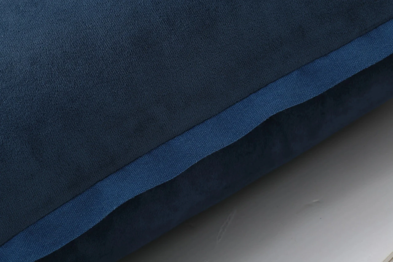 Indoor Velvet Flange Navy 18-Inch Throw Pillow 2 Indoor Velvet Flange Navy 18-Inch Throw Pillow - Image 2