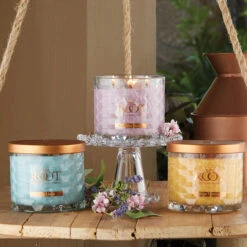 Root Candles Long Lasting Beeswax Blend Scented Candle Made In The USA, 12-Ounce 3-Wick, Lavender Vanilla -Chirst Seasonal Home Store 6313246AI 3 50690.1696360155