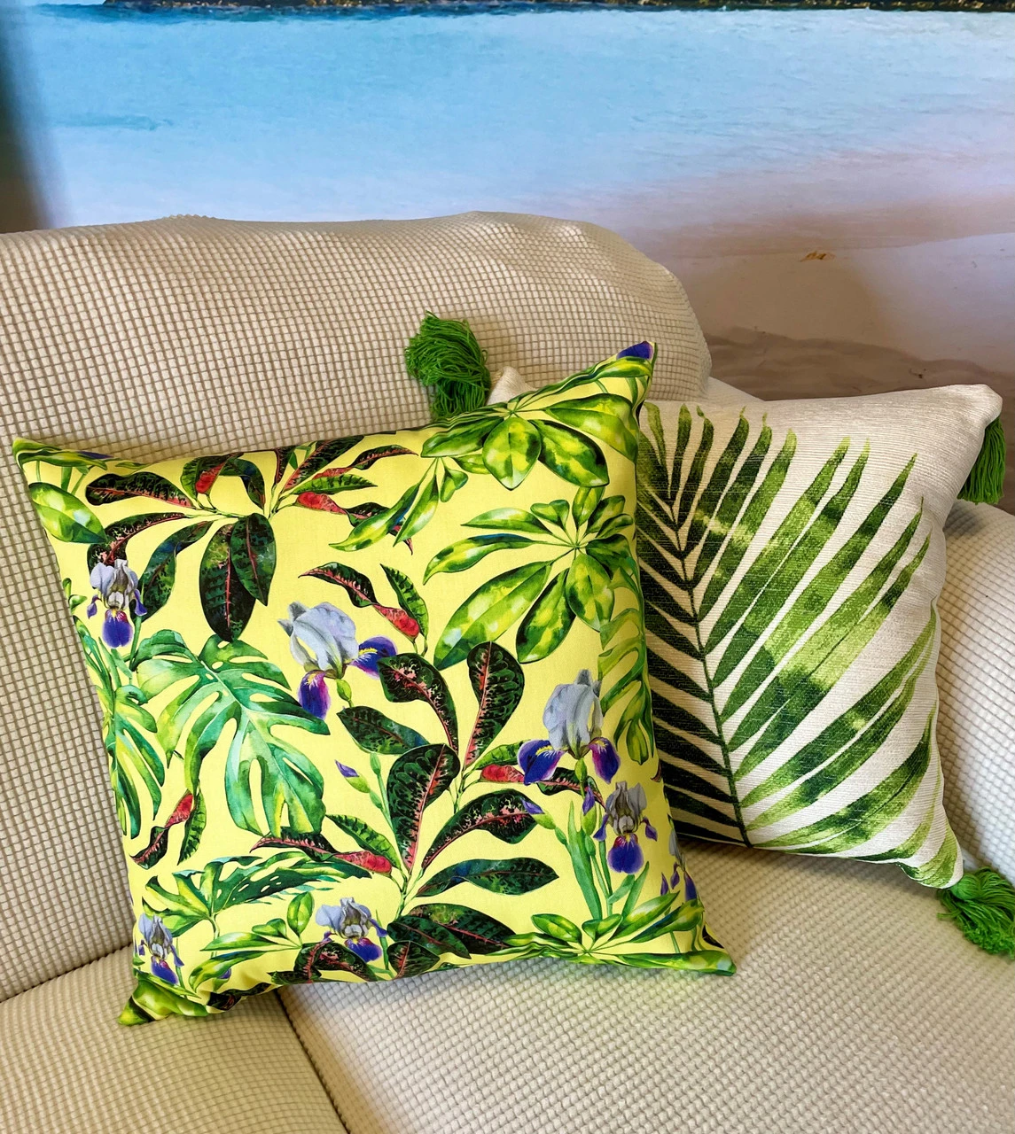 Outdoor Pillow 19"Square Kauai Pineapple 5 Outdoor Pillow 19"Square Kauai Pineapple - Image 5