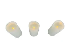 Flameless LED Candles With 6 Hour Timer Indoor/Outdoor 3PC Set -Chirst Seasonal Home Store 69552 5 79218.1620147202