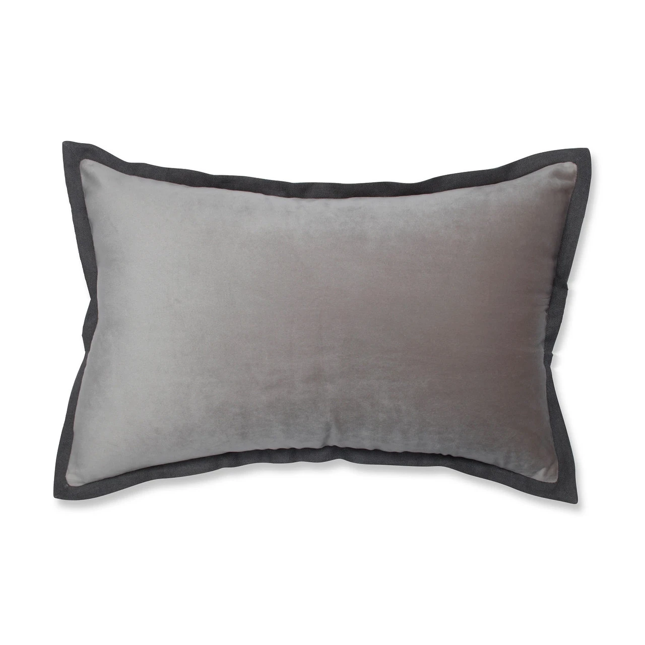 Indoor Velvet Flange Light Gray Rectangular Throw Pillow 1 Indoor Velvet Flange Light Gray Rectangular Throw Pillow
