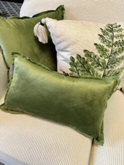 Indoor Velvet Flange Green Rectangular Throw Pillow -Chirst Seasonal Home Store 697673BPP 3 38943.1696532541
