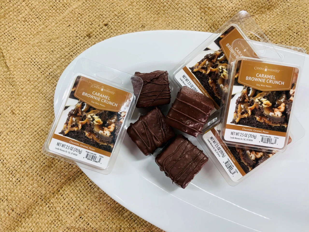 Candle Warmers Soy Wax Melts Caramel Brownie Crunch Set Of 4 4 Candle Warmers Soy Wax Melts Caramel Brownie Crunch Set Of 4 - Image 4