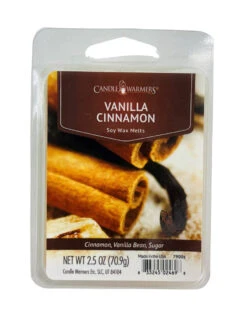 Candle Warmers Soy Wax Melts Vanilla Cinnamon Set Of 4