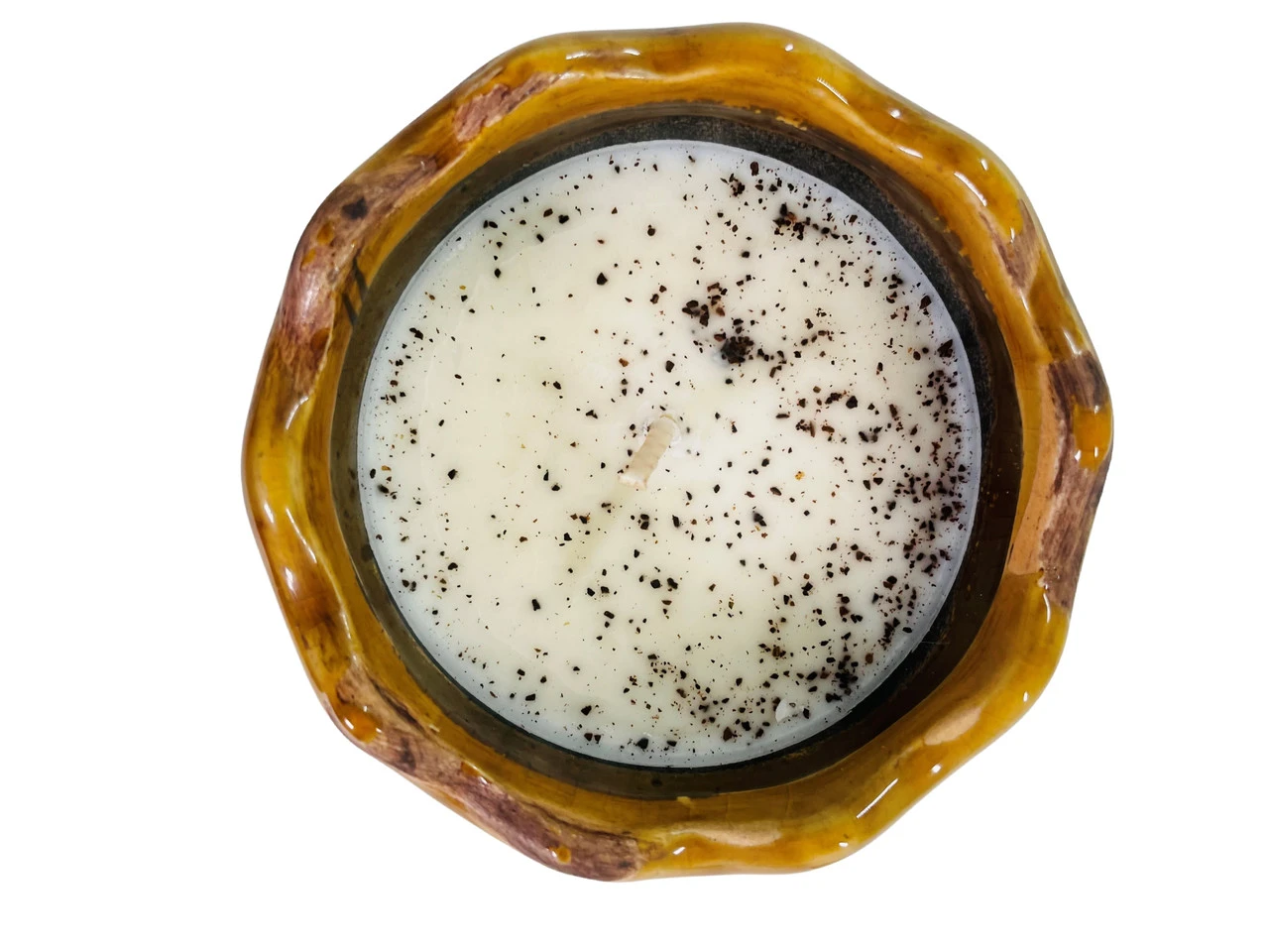 Swan Creek Ruffle Pot Cafe Au Lait 2 Swan Creek Ruffle Pot Cafe Au Lait - Image 2