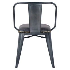 Brian KD PU Metal Side Chair, Vintage Black 12 Brian KD PU Metal Side Chair, Vintage Black -Chirst Seasonal Home Store 9300030 2404 72899.1616593894