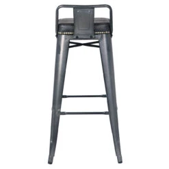 Metropolis Low Back Bar Stool, Vintage Black -Chirst Seasonal Home Store 9300031 2404 20385.1616594266