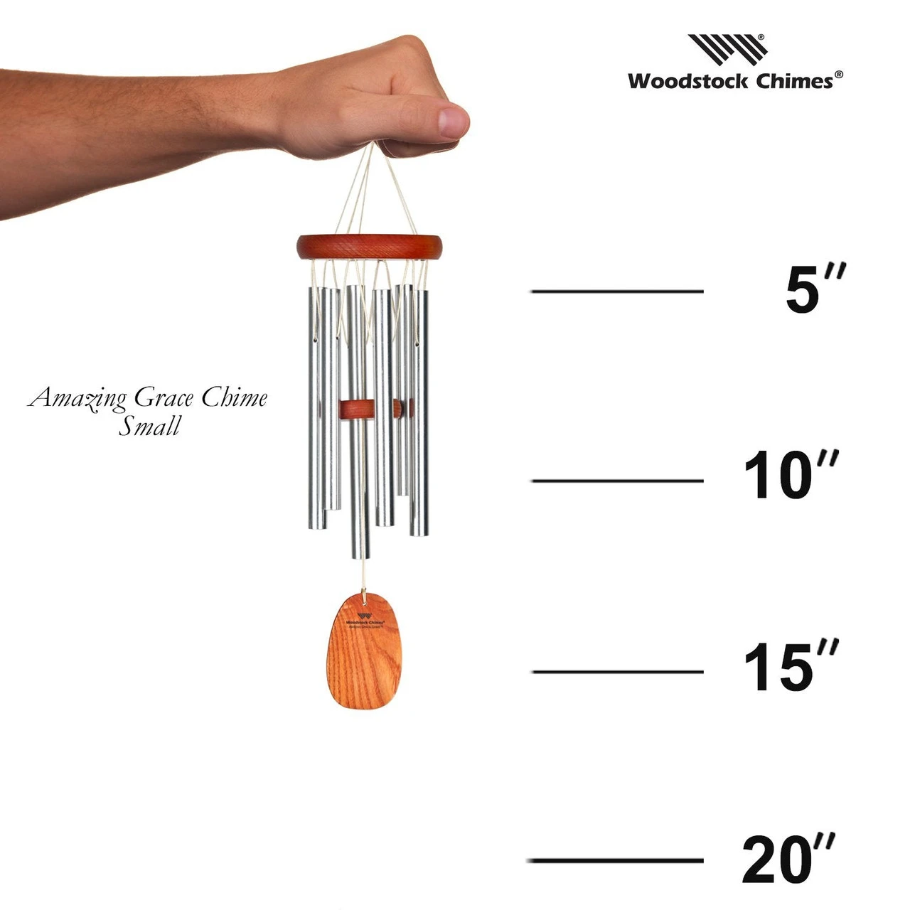 Woodstock Amazing Grace Chime - Small, Bronze 5 Woodstock Amazing Grace Chime - Small, Bronze - Image 5