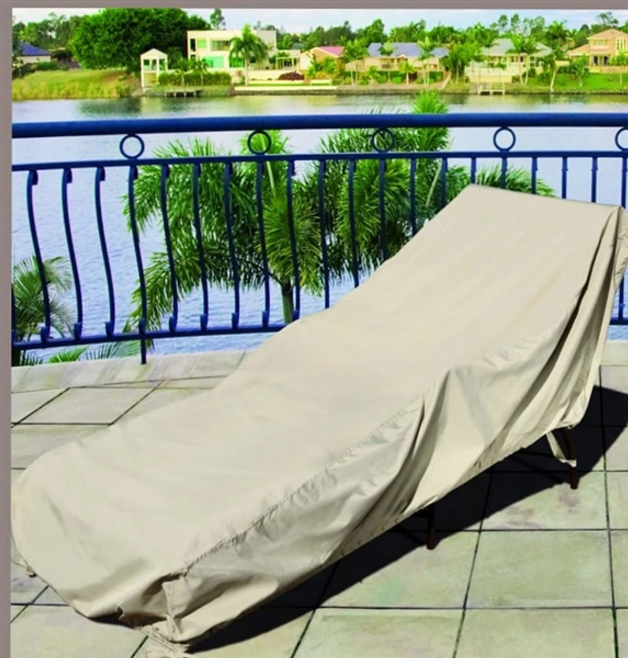 Treasure Garden 30" Small Chaise Lounge W/Elastic Protective Furniture Cover 2 Treasure Garden 30" Small Chaise Lounge W/Elastic Protective Furniture Cover - Image 2